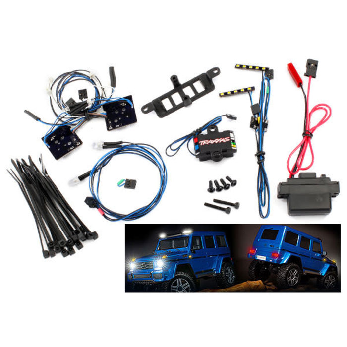 Traxxas 8898 - LED light set, complete with power supply (contains headlights, tail lights, roof lights, & distribution block) (fits #8811 body)