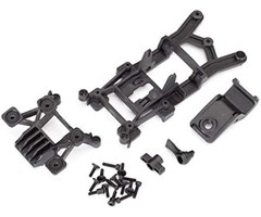 Traxxas 6720 - Body mounts, front & rear/ 3x12mm CS (4)/ 3x12mm shoulder screw (2)/ 3x10mm flat-head machine screw (8)/ 3x12mm BCS (1)