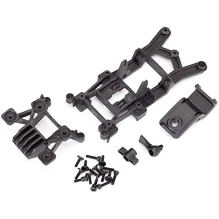 Traxxas 6720 - Body mounts, front & rear/ 3x12mm CS (4)/ 3x12mm shoulder screw (2)/ 3x10mm flat-head machine screw (8)/ 3x12mm BCS (1)