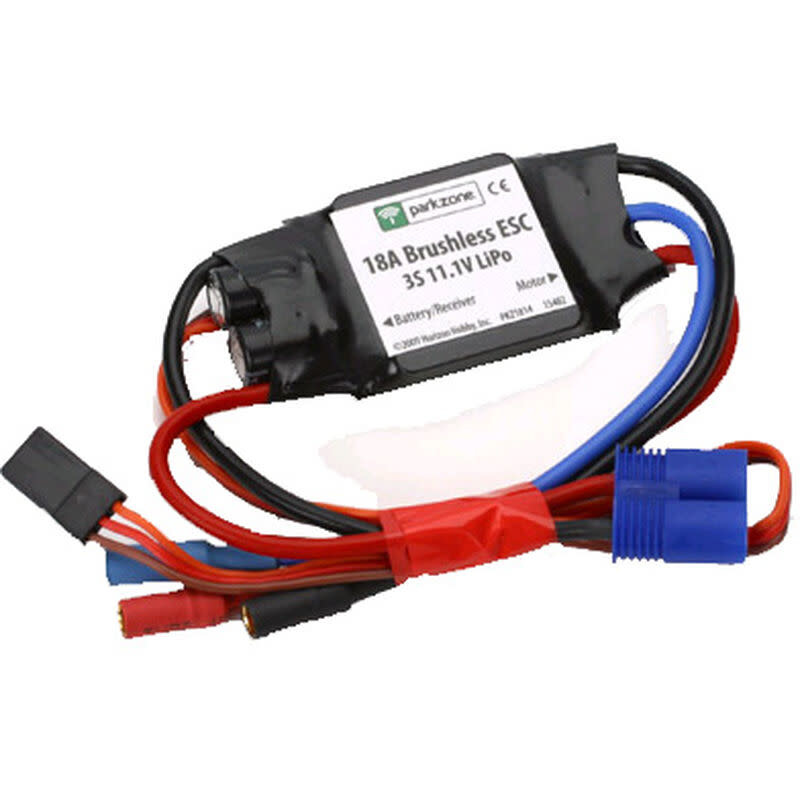 PKZ1814 - 18A Continuous / 25A Burst Brushless ESC, 2-3S Lipo Compatible