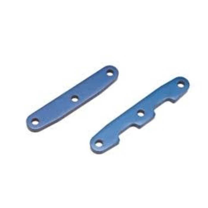 Traxxas 6823 - Bulkhead tie bars, front & rear, aluminum (blue-anodized)