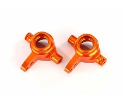 Traxxas 6837A - Steering blocks, 6061-T6 aluminum (orange-anodized), left & right