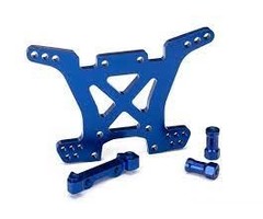 Traxxas 6838X - SHOCK TOWER REAR ALUMINUM BLUE