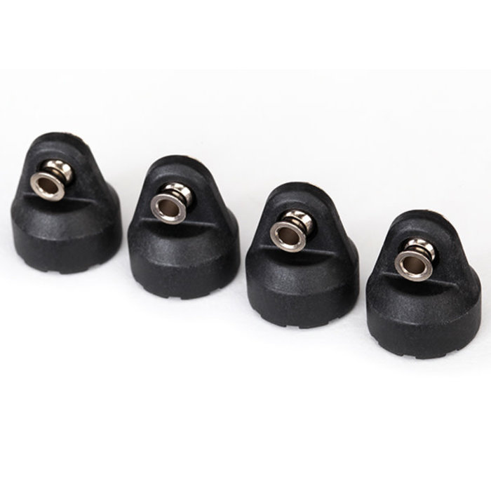 Traxxas 8361 - Shock caps (black) (4) (assembled with hollow balls)