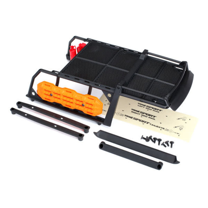Traxxas 8120X - Expedition rack, complete (includes traction boards, shovel, axe, jack, fire extinguisher, fuel cans, & mounting hardware) (fits #8111 or #8111 R body) -