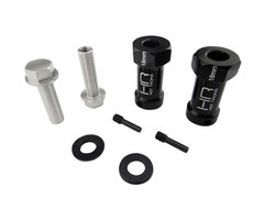 HOT RACING HRASCX10ET01 - 18mm Wheel Hub Extensions, 12mm Hex(2): Scx Wraith