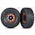 8472 - Tires and wheels, assembled, glued (Desert Racer wheels, black with orange beadlock, BFGoodrich® Baja KR3 tires) (2)