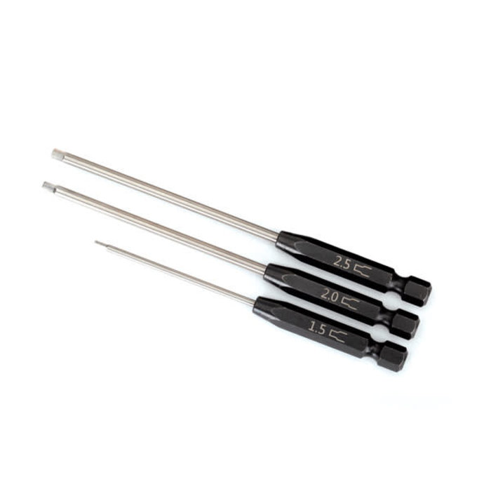 Traxxas 8715 - Speed Bit Set, hex driver, 3-piece straight (1.5mm, 2.0mm, 2.5mm), 1/4' drive