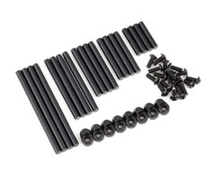 Traxxas 8940X - Suspension pin set, complete (hardened steel), 4x64mm (4), 4x22mm (4), 4x38mm (4), 4x33mm (4), 4x47mm (4)/ 3x8mm BCS (14)/ 3x6mm BCS (4)/ retainers (8)