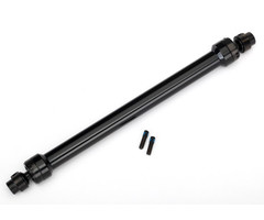Traxxas 8555 - Driveshaft, center rear, 6061-T6 aluminum (black-anodized) (fully assembled)/ 3mm screw pin (2)