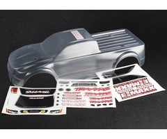 Traxxas 3915 - Body, E-Maxx® Brushless (clear, requires painting)/ decal sheet