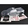 3915 - Body, E-Maxx® Brushless (clear, requires painting)/ decal sheet