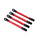 7118X - Push rods, aluminum (red-anodized) (4) (assembled with rod ends)