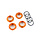 8968A - Spring retainer (adjuster), orange-anodized aluminum, GT-Maxx® shocks (4) (assembled with o-ring)