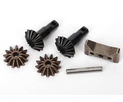 Traxxas 6882X - Gear set, differential (output gears (2)/ spider gears (2)/ spider gear shaft, carrier support)
