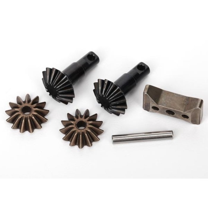 Traxxas 6882X - Gear set, differential (output gears (2)/ spider gears (2)/ spider gear shaft, carrier support)