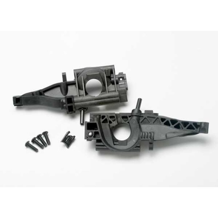 Traxxas 5329 - Bulkhead, rear (L&R halves)/ diff retainer, rear/ 4x14mm BCS (2)