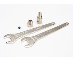 Traxxas 5761 - Motor coupler, collet style/ GS 4x3 (with threadlock) (1)/ Wrench, 10mm (2)