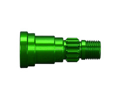 Traxxas 7768G - Stub axle, aluminum, (green-anodized) (1) (for use only with #7750X driveshaft)