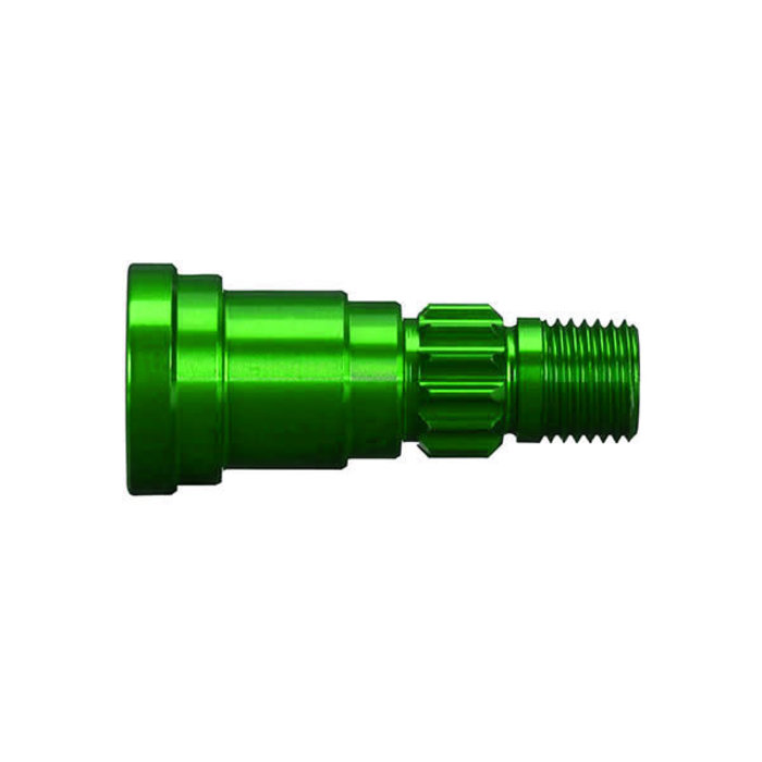 Traxxas 7768G - Stub axle, aluminum, (green-anodized) (1) (for use only with #7750X driveshaft)