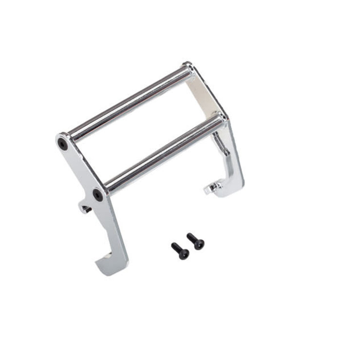 Traxxas 8138 - Push bar, bumper, chrome (assembled) (fits #8137 bumper)