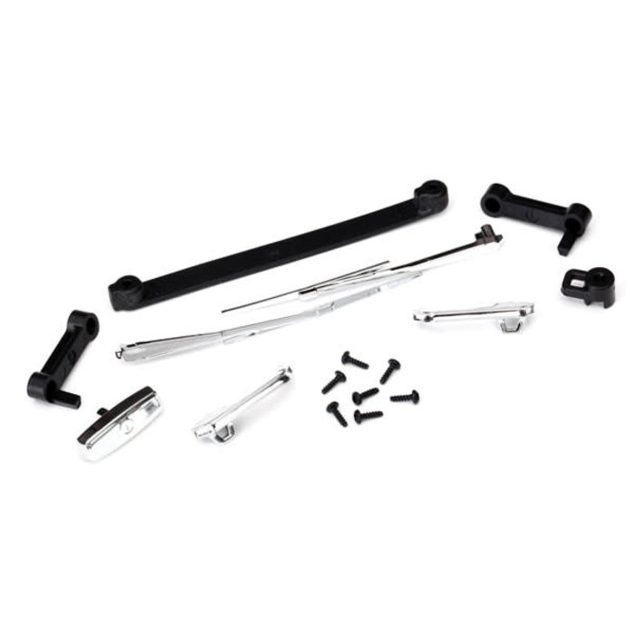 Traxxas 8132 - Door handles, left, right & rear tailgate/ windshield wipers, left & right/ retainers (2)/ 1.6x5 BCS (self-tapping) (7) (fits #8130 body)