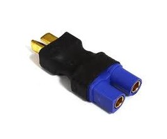 DEANSM-2-EC3F - FLY RC - Deans Style T Male Plug to EC3 Female Connector Plug Adapter for RC Lipo Battery