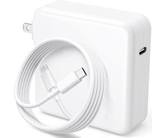 120W-USBC-LAPTOP - Basickaws - Mac Book Pro Charger - 120W USB C Charger Power Adapter for MacBook Pro 13, 14, 15, 16 Inch, MacBook Air 13 Inch 2021/2020/2019/2018, iPad Pro and All USB C Device, Included 6.6ft USB-C to C Cable