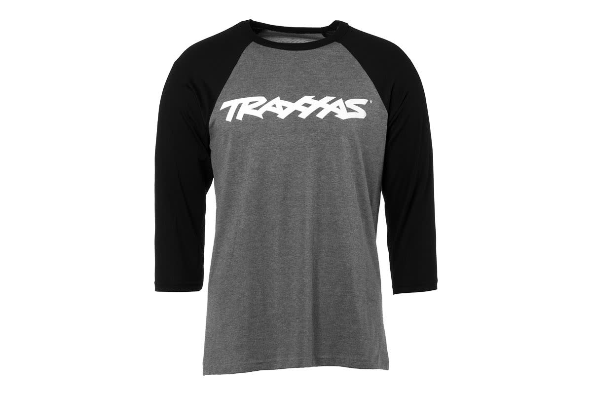 Traxxas 1369-2XL - TRAXX RAGLAN SHIRT GRAY/BLK 2XL