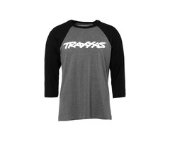 Traxxas 1369-L - TRAXX RAGLAN SHIRT GRAY/BLK LG