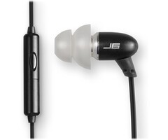 J6MS-BLK-FOIL - JLab J6MS JBuds Stereo to Mono In-Ear Single Earbud | Style Headset with Enterprise Class Microphone | 3.5mm Headphone Jack | Black
