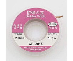 Desoldering Wick, 5 ft 1.5m 2.0mm Copper Desoldering Braid Solder Remover Wick Wire Cable, A Must-Have Tool For Home