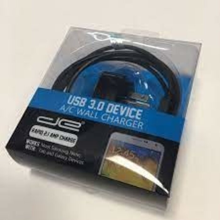 230-2523 - RadioShack - Digital Energy 2.1Amp Micro-B Male to USB-A Male 3.0 Wall Charger 6ft