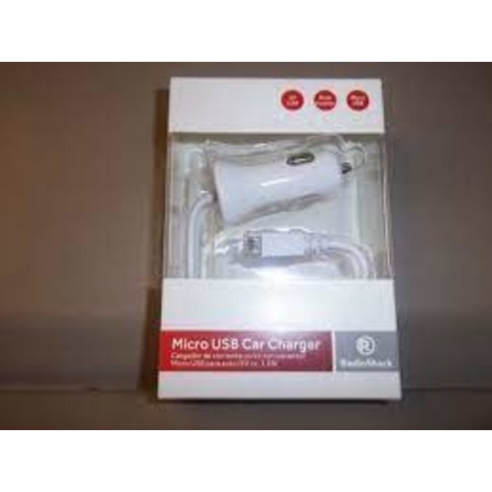 RadioShack 273-1118 - RadioShack - 5V/1.2A CLA w/ 6 Foot Fixed Micro USB (White)