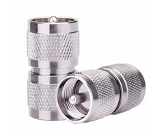 UHF-PL259 - MOOKEERF - UHF Male Connector PL259 Male to Male Adapter Low Loss UHF Male PL-259 Connector
