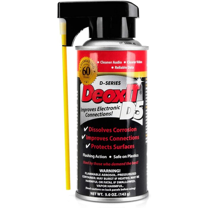 D5S-6 - Hosa - CAIG DeoxIT 5% Spray Contact Cleaner, 5 oz.