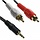 RCAAH205R - RCA 3.5-mm Male to 2 RCA-Male Stereo Audio Y-Adapter Cable, 3 Ft.