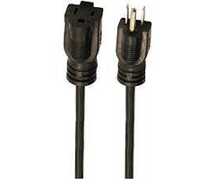 45506 - 3-Prong 1-Outlet Indoor/Outdoor Grounded Workshop Extension Cord, 15ft