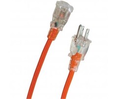 45508 - Axis™ 3-Prong 1-Outlet Orange Indoor/Outdoor Grounded Workshop Extension Cord (25 Feet)