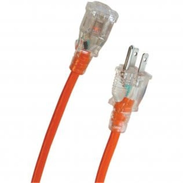 45508 - Axis™ 3-Prong 1-Outlet Orange Indoor/Outdoor Grounded Workshop Extension Cord (25 Feet)