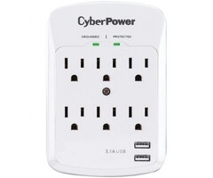 CYBP600WU - P600WU Professional Surge-Protector Wall Tap with 2 USB Ports