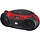 GPXBC232R - GPX® Sporty CD/Radio Boom Box, Red/Black