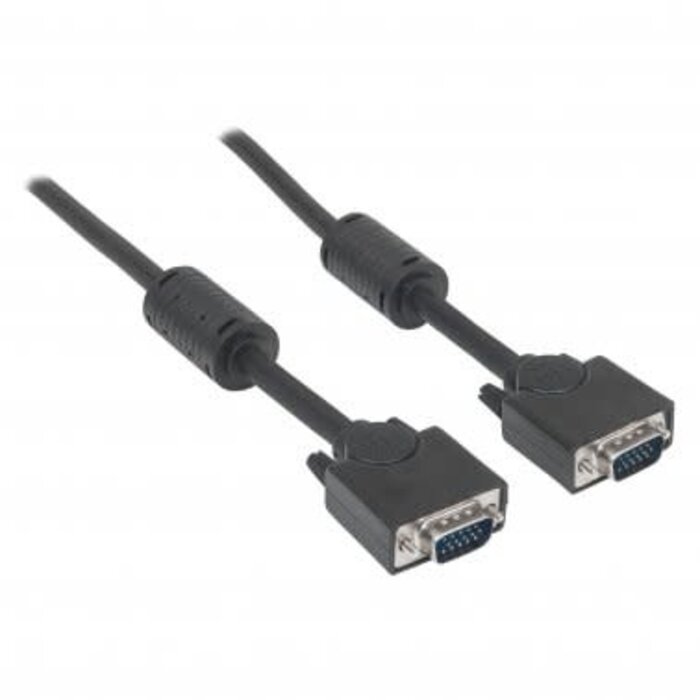 ICI317733 - Manhattan® HD15-Male to Male SVGA Cable with Ferrite Core, 10ft