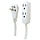 JASHEP50669 - 3-Outlet Grounded Office Cord, 8ft (White)