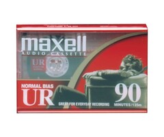 MAXELL MXLUR90 - MAXELL - 90-Minute Normal-Bias Cassette Tape, UR90 (Single)