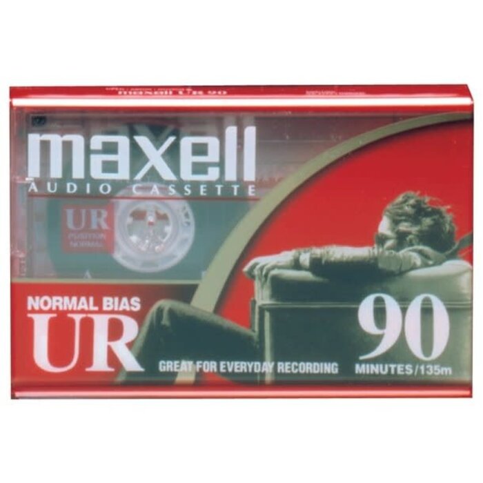 MAXELL MXLUR90 - MAXELL - 90-Minute Normal-Bias Cassette Tape, UR90 (Single)