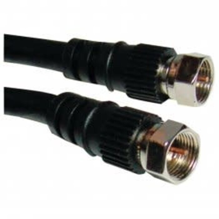 COAX-3FT - Cable Matters - 3ft RG6 Cable CL2 in-Wall Rated (CM) Quad Shielded Coaxial Cable 3 ft, RG6 Coax Cable Cord for TV, Digital Router, Satellite Receiver and More, in Black