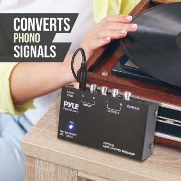 PYLPP555 - Ultra-Compact Phono Turntable Preamp