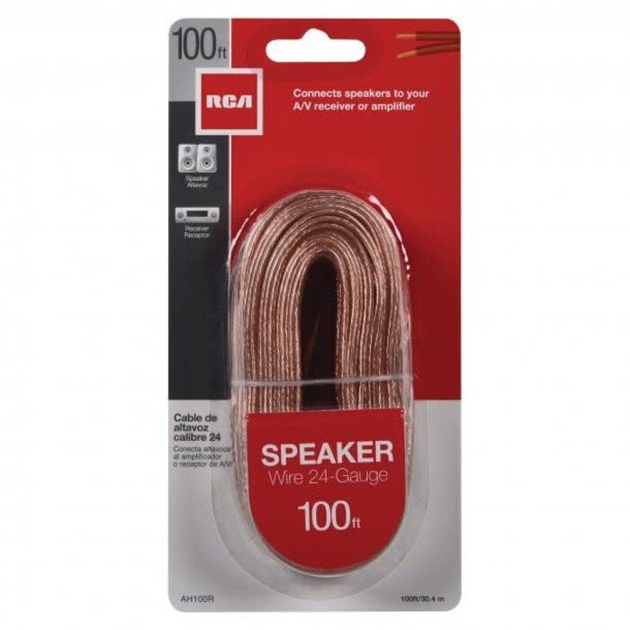 RCAAH100R - Speaker Wire (24 Gauge, 100 Feet)