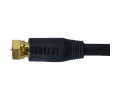 RCA RG6 Coaxial Cable (25ft; Black)